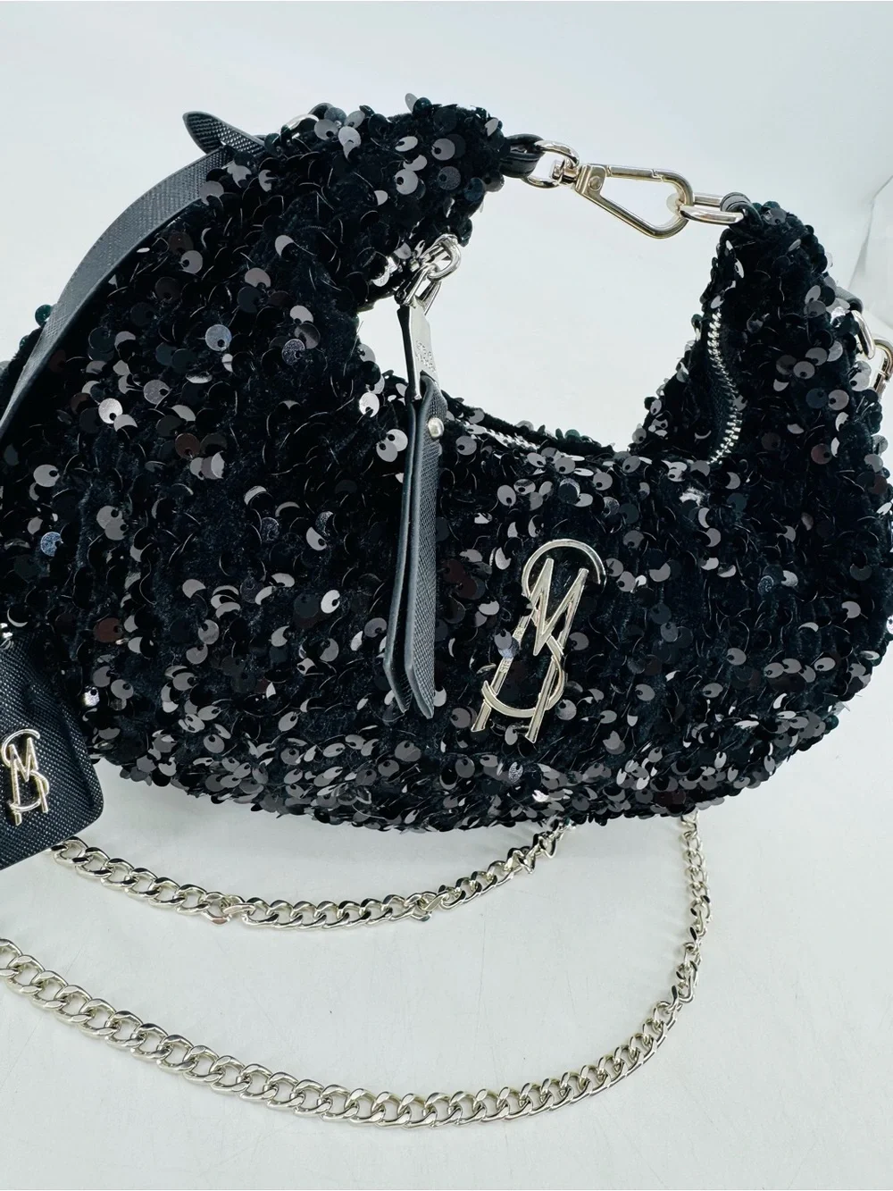 Steve Madden NEW Brenda Retro Y2K Sequin Embellished Hobo Wristlet Crossbody NWT